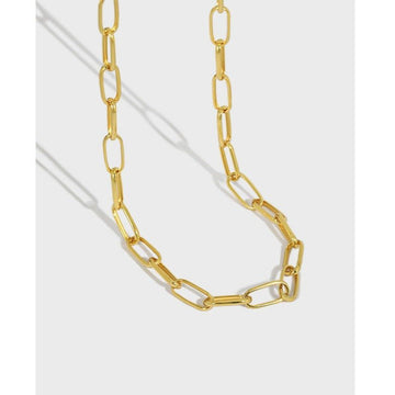 18K Gold Plated Paperclip Chain - Ornaments Co - 18K Gold Plated