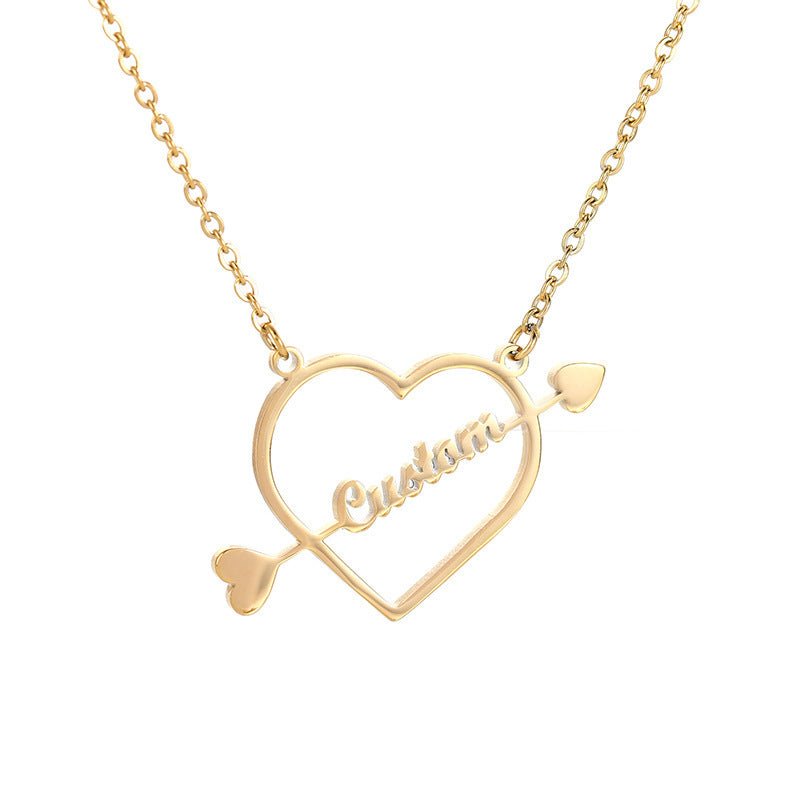 18k Gold Plated Personalized Gold Nameplate Women Necklace - Personalized Necklaces - Ornaments Co - Ornaments Co - 18K Gold Plated - 