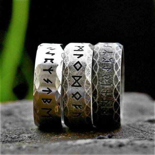 Ancient Norse Signs Ring For Men - Rings - Ornaments Co - Ornaments Co - US 7 - Antique Black - 