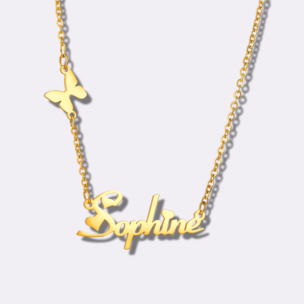 Customized Name Necklaces for Women With Character - Ornaments Co - 18K Gold Plated