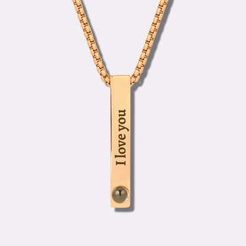 Iron Bar Projection Necklace - Ornaments Co - 18K Gold Plated