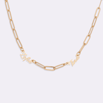 Kinship Family Name Necklace - Ornaments Co - 18K Gold Plated