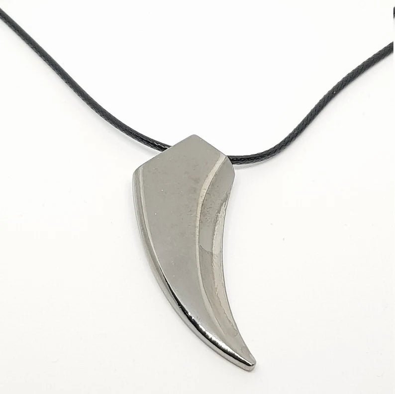 Men’s Stainless Steel Wolf Tooth Necklace - Ornaments Co - Silver