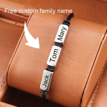 Personalized Men Name Leather Bracelet - Bracelets - Ornaments Co - Ornaments Co - 